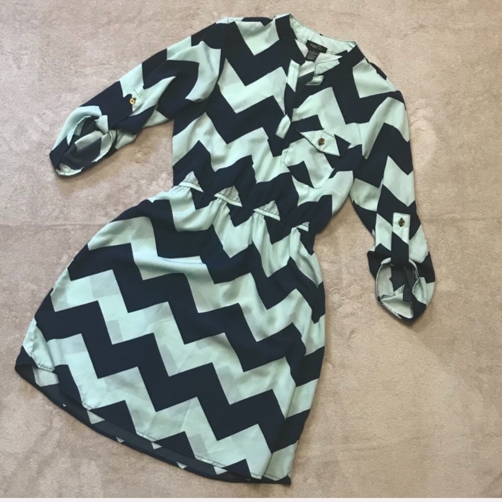 Rue 21- Chevron pattern dress